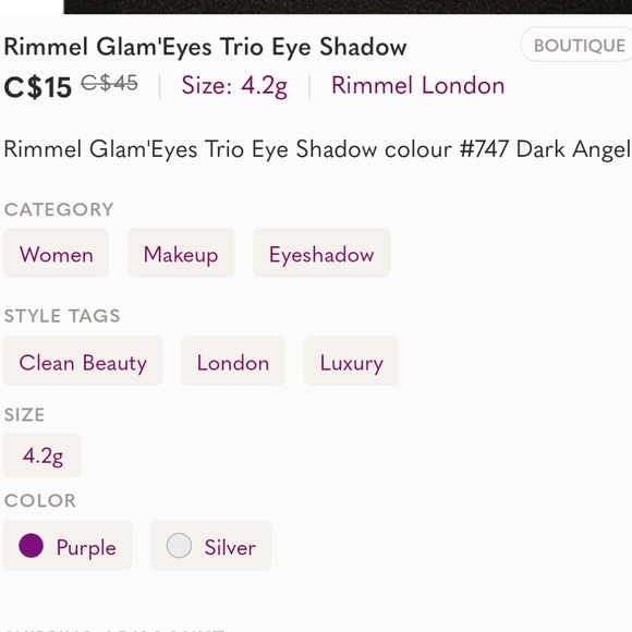Rimmel Glam'Eyes Trio Eye Shadow - Picture 6 of 6